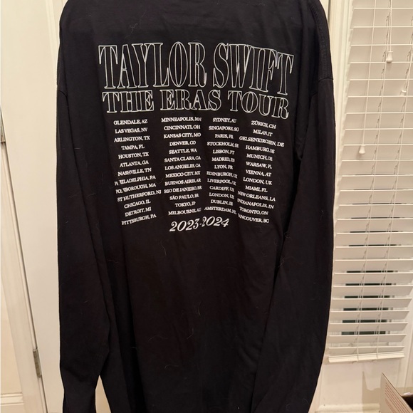 Taylor Swift Black Long Sleeve T-Shirt Live Photo - 3X. NWOT - Picture 3 of 5